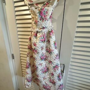 For Love And Lemons White and Pink Floral Dress